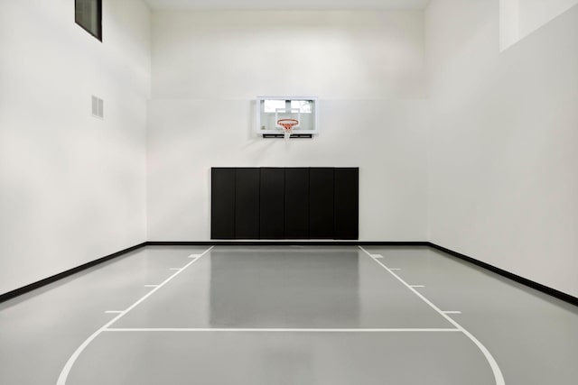 view of basketball court