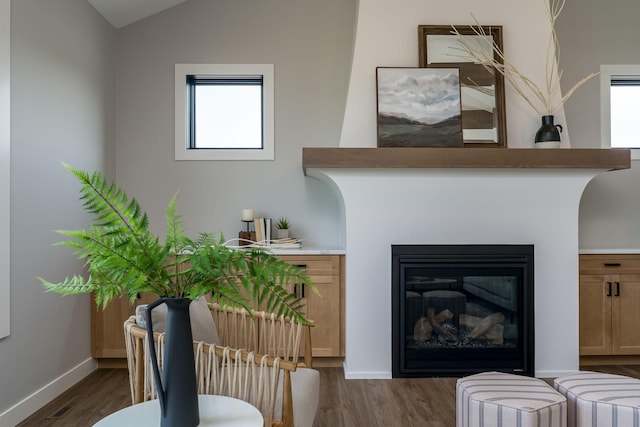 interior space featuring hardwood / wood-style flooring