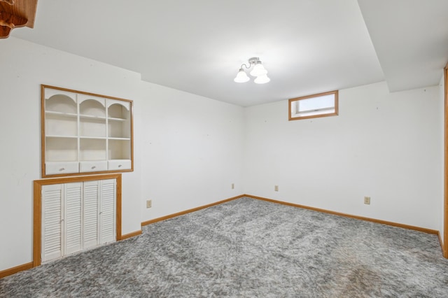 empty room with carpet floors