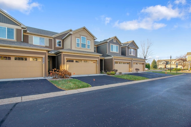 view of property featuring a garage