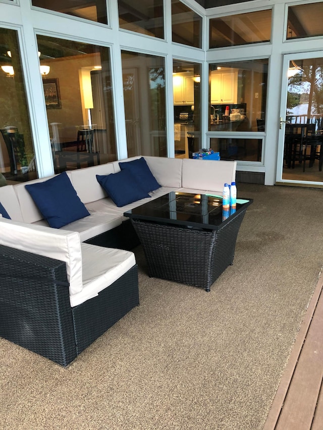 view of patio / terrace featuring outdoor lounge area