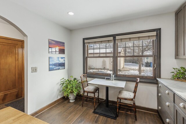 view of dining room