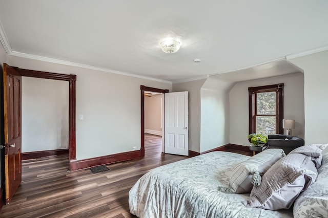 723 Lowry Ave NE, Minneapolis, MN 55418 - bedroom with wood finished floors, baseboards, and ornamental molding