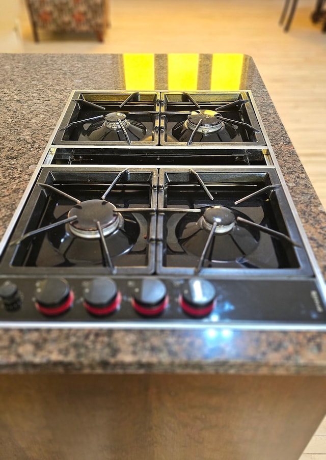 interior details with cooktop