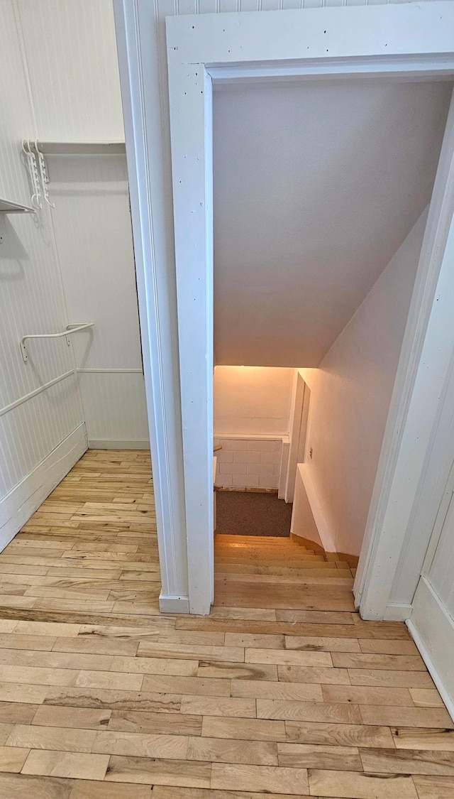 interior space featuring hardwood / wood-style floors