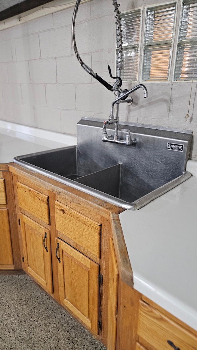 interior details with sink