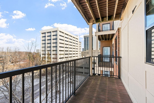 view of balcony