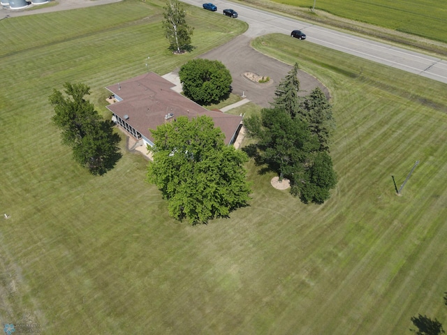 bird's eye view featuring a rural view