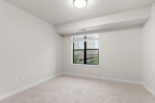 view of carpeted empty room