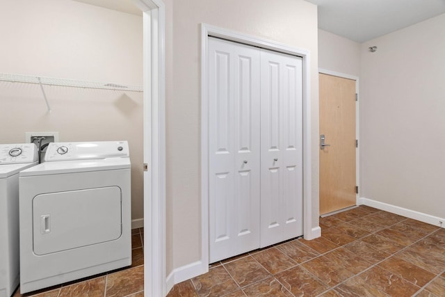 laundry area featuring separate washer and dryer