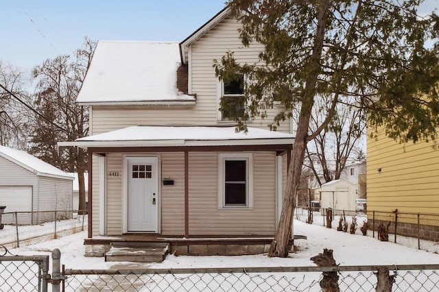 view of front of home