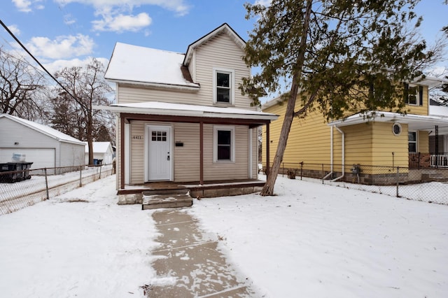 view of front of house featuring covered porch