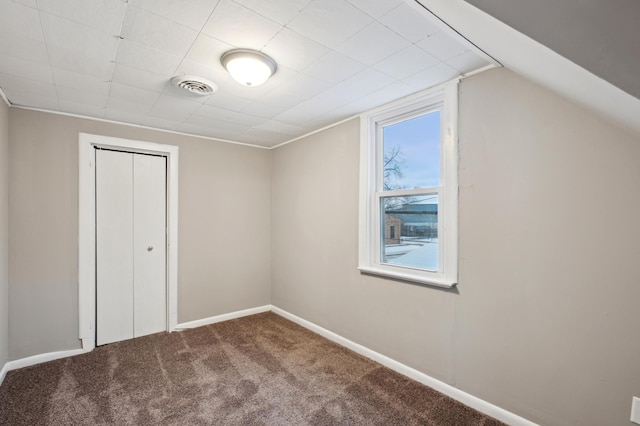 additional living space with carpet flooring