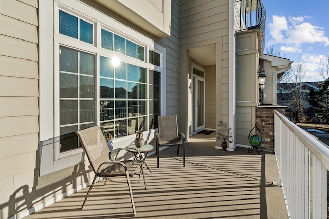 view of balcony