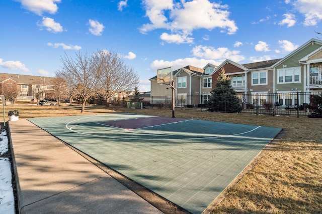 view of sport court