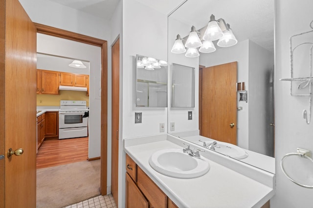 bathroom featuring vanity