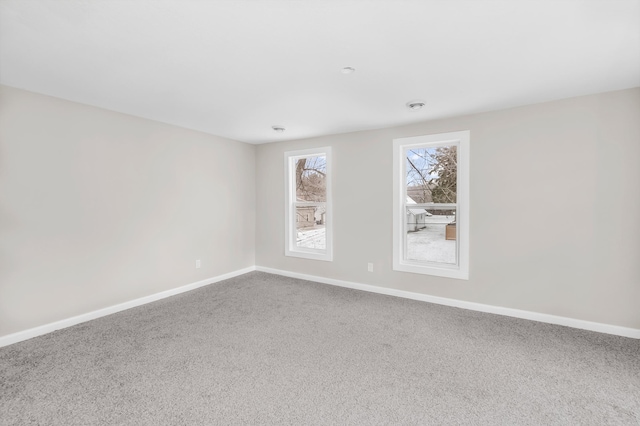 view of carpeted empty room