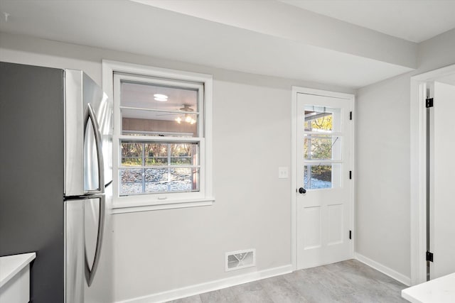 entryway featuring light wood-type flooring