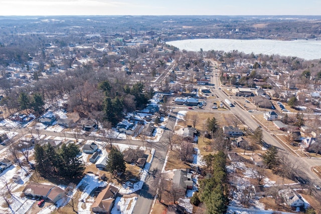 drone / aerial view with a residential view