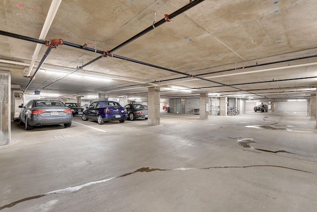 view of parking deck