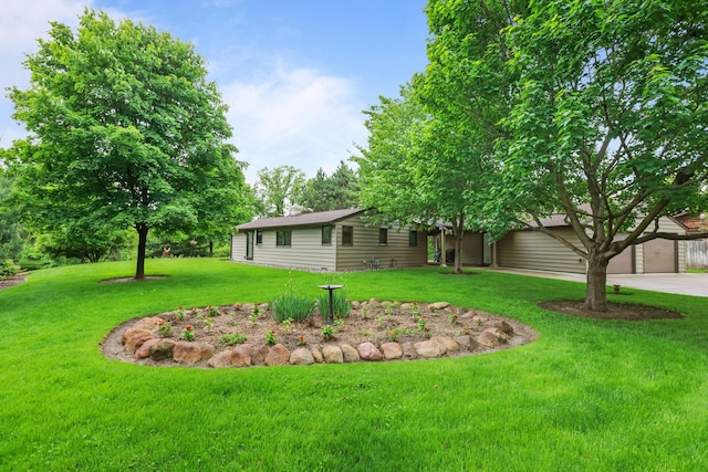 19018 Troy St NW, Elk River, MN 55330 - view of grassy yard featuring driveway