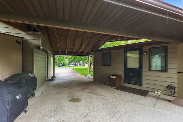 19018 Troy St NW, Elk River, MN 55330 - view of patio with a carport