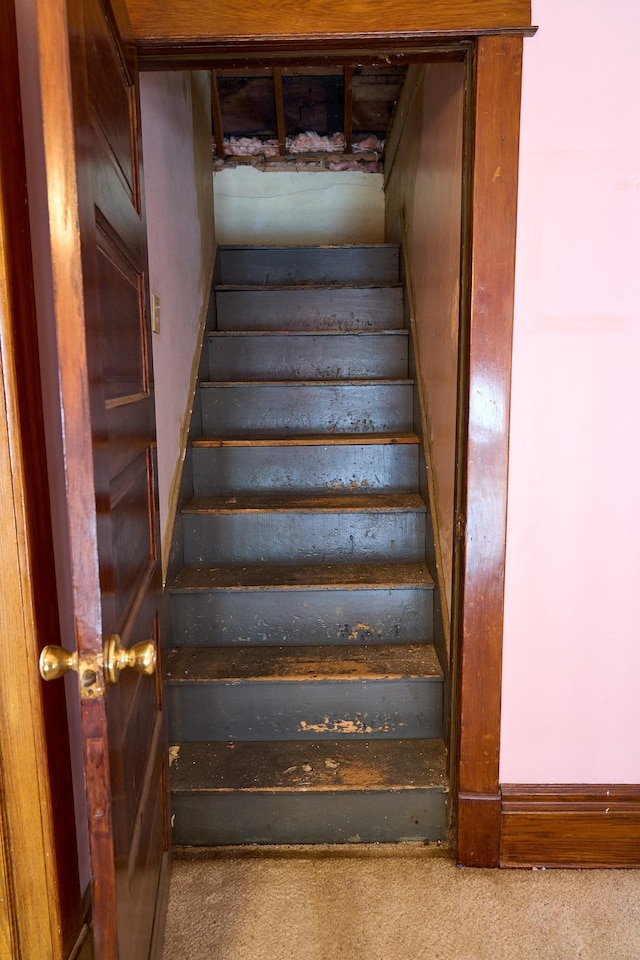 view of stairs