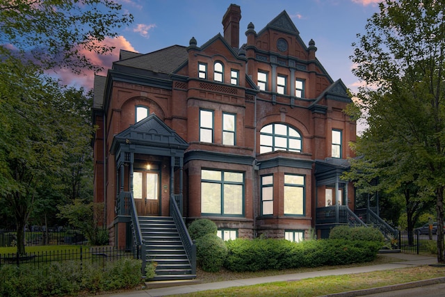 view of victorian house