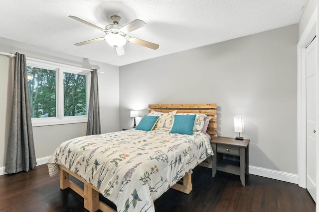 8385 Pleasant View Dr, Mounds View, MN 55112 - bedroom with wood finished floors and a ceiling fan