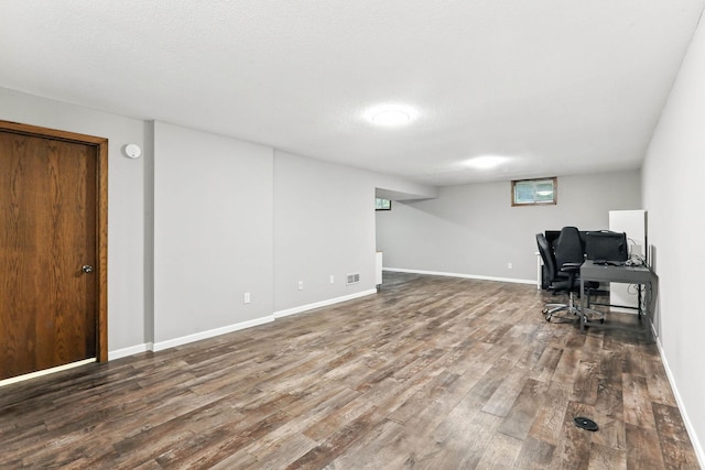 8385 Pleasant View Dr, Mounds View, MN 55112 - office with wood finished floors and baseboards