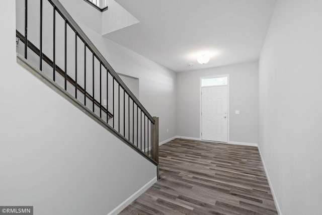 foyer featuring hardwood / wood-style flooring