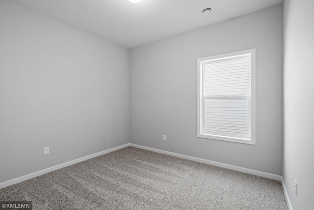 spare room with carpet floors