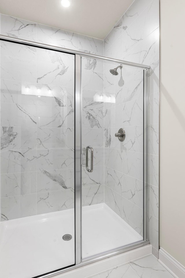 bathroom with walk in shower