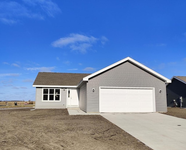 ranch-style house with a garage