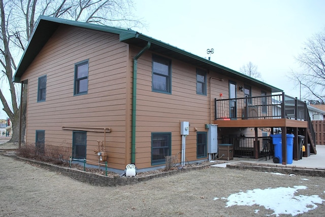 view of rear view of property