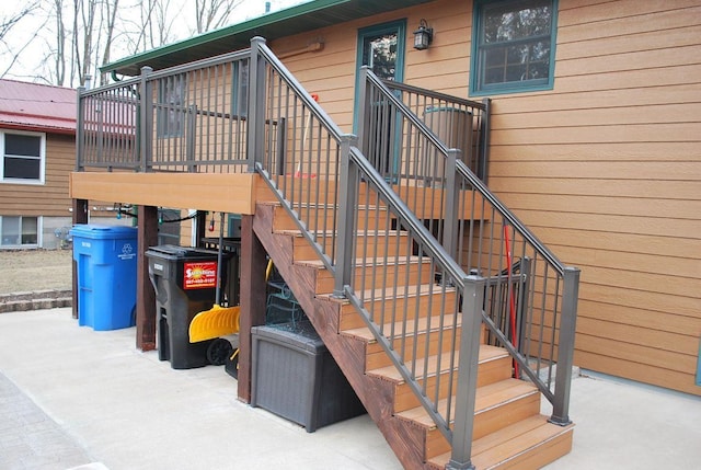 view of stairway