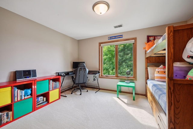 bedroom featuring carpet flooring