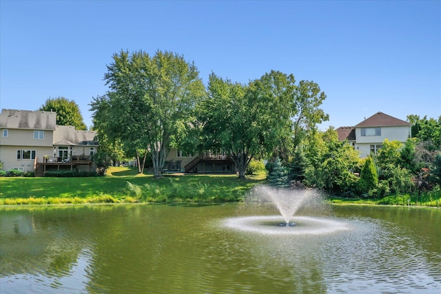 view of water feature