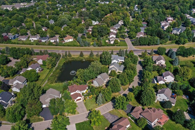 aerial view featuring a residential view