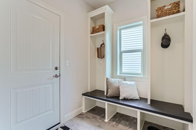 mudroom featuring a healthy amount of sunlight