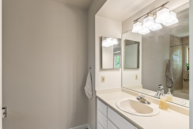 bathroom featuring vanity