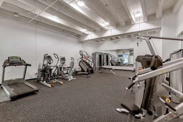 view of exercise room