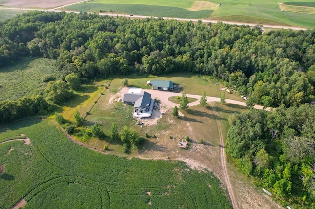 drone / aerial view featuring a rural view