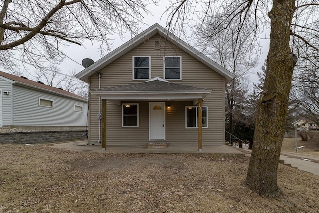 bungalow-style home featuring covered porch