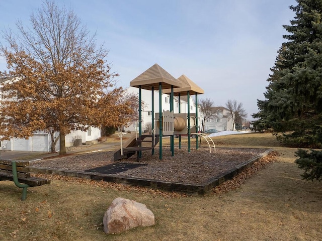 view of jungle gym