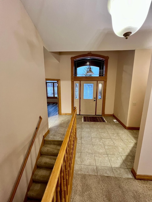 view of tiled entryway