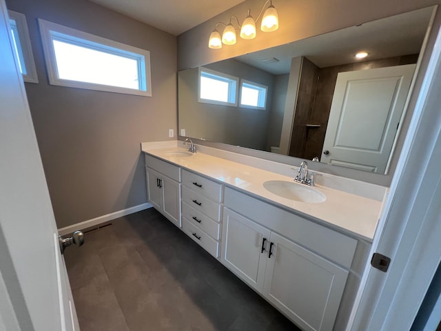 bathroom featuring vanity