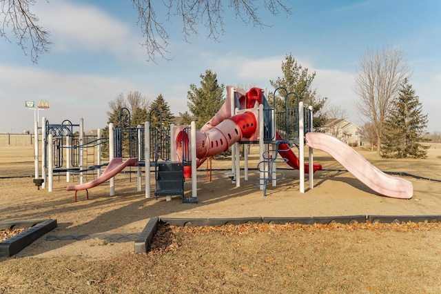 view of jungle gym