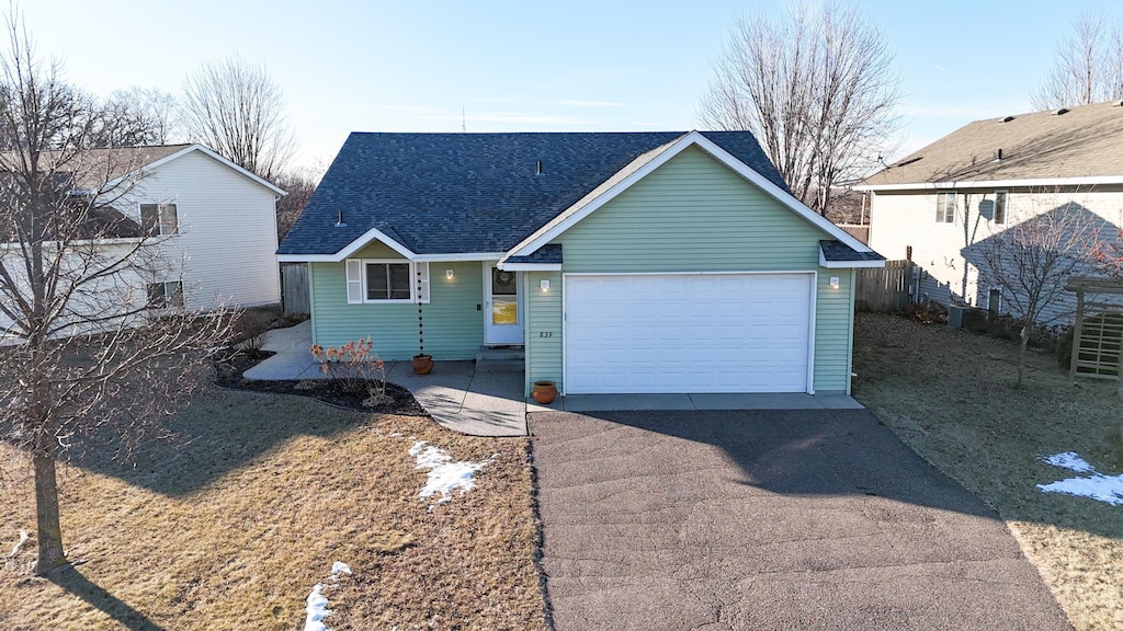 view of front of house featuring a garage