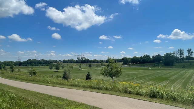 view of home's community with a rural view